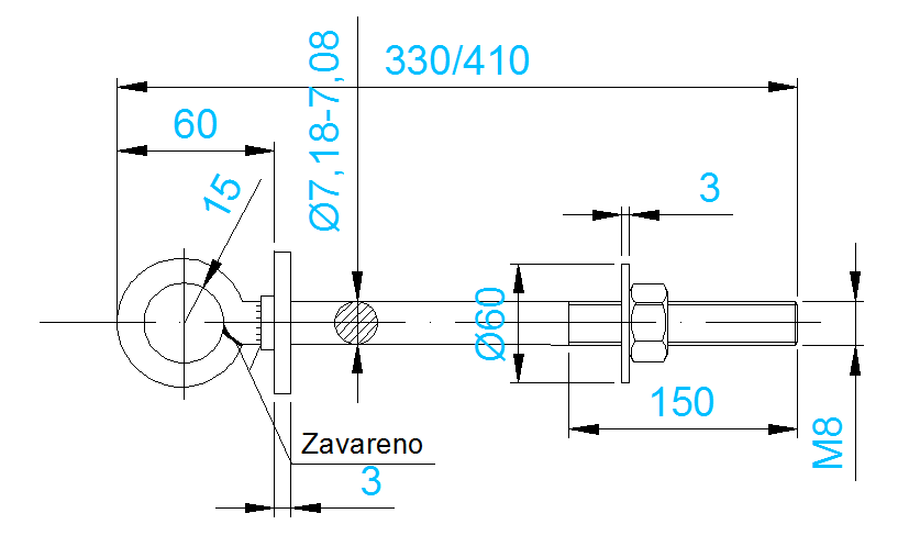 krajnji nosac za stub 566428