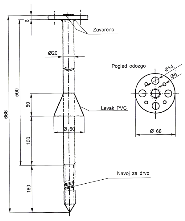 nosac krovni razvodni psk 12 300