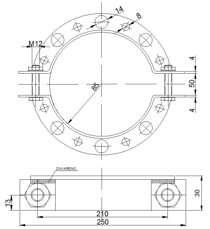 nosac razvodni za stub 065643